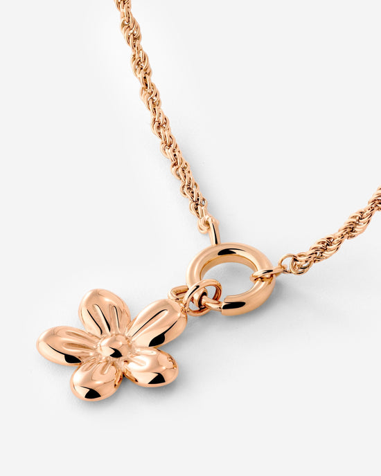 Blossom Rope Chain Collana Set Oro Rosa