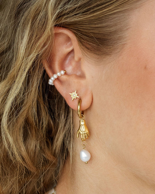 Shiny Anna Stud Orecchini Oro