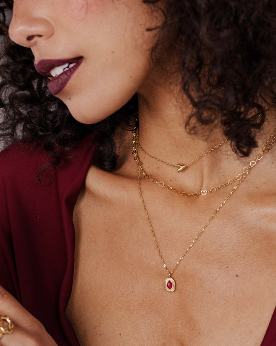 Heart after Heart Collana Oro