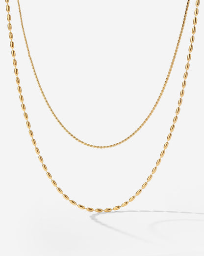 Droplet Double Collana Oro