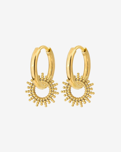 Sunny Hoop Set Small Oro