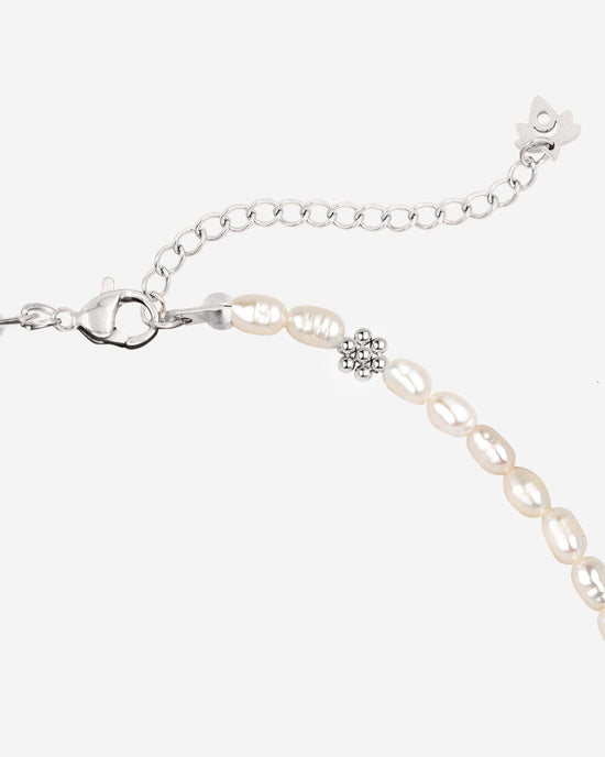Blossom Pearl Choker Argento