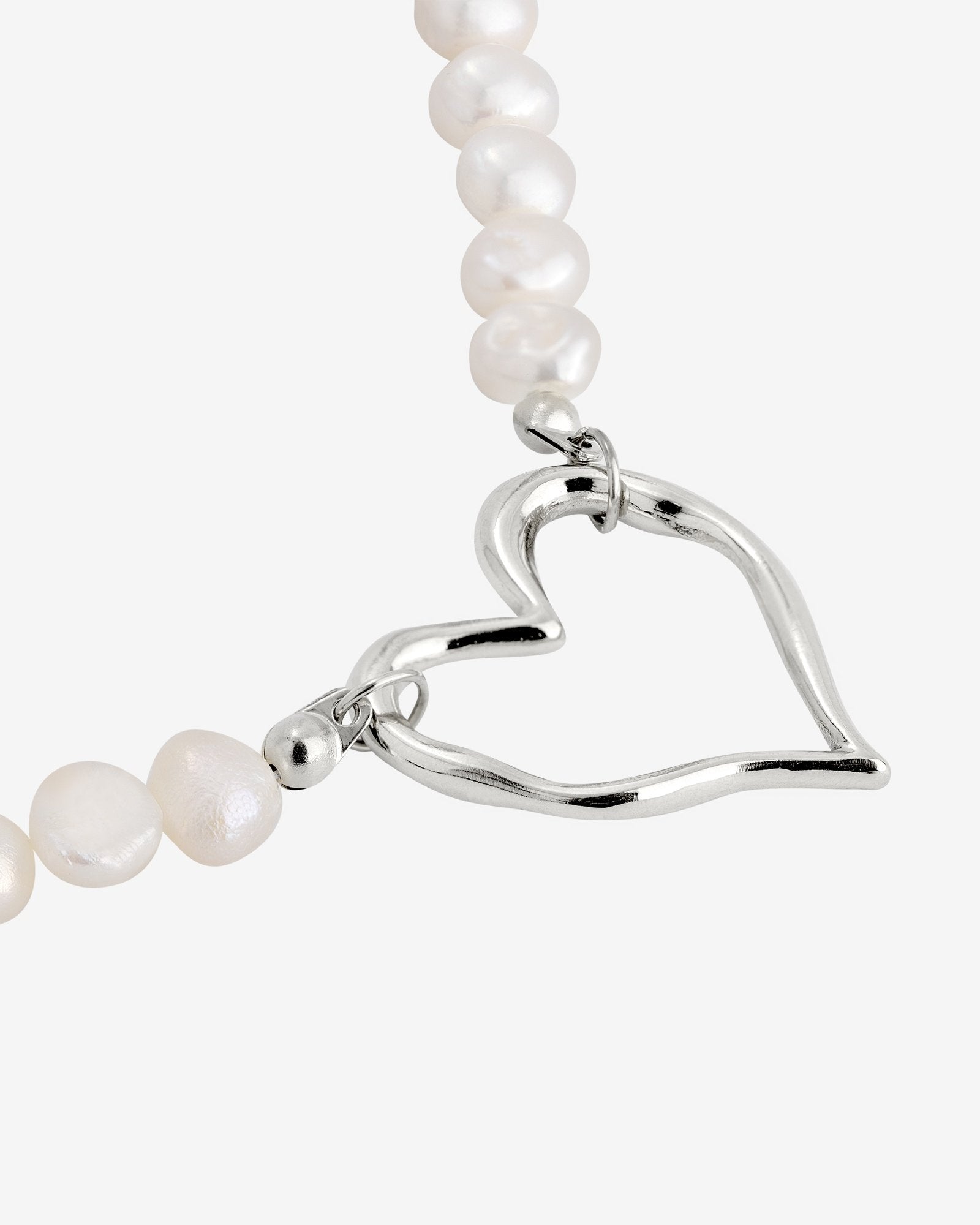 Melting Heart Pearl Collana Argento