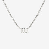 Angel Number Collana Argento 111