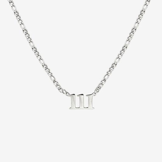 Angel Number Collana Argento 111