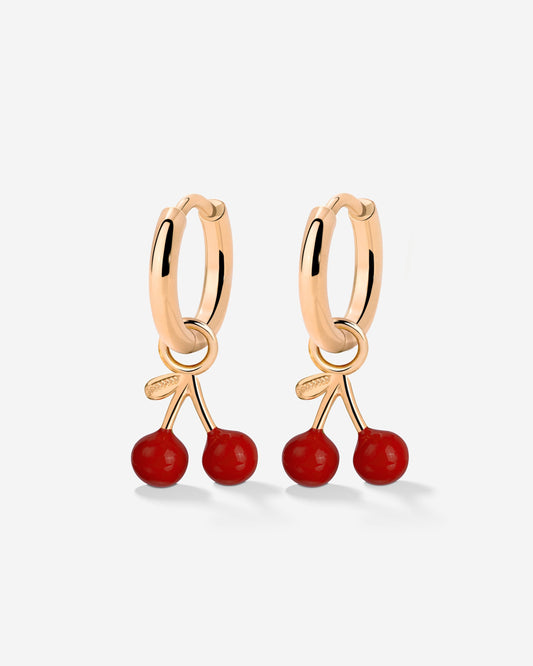 Very Cherry Hoop Set Baby Oro Rosa