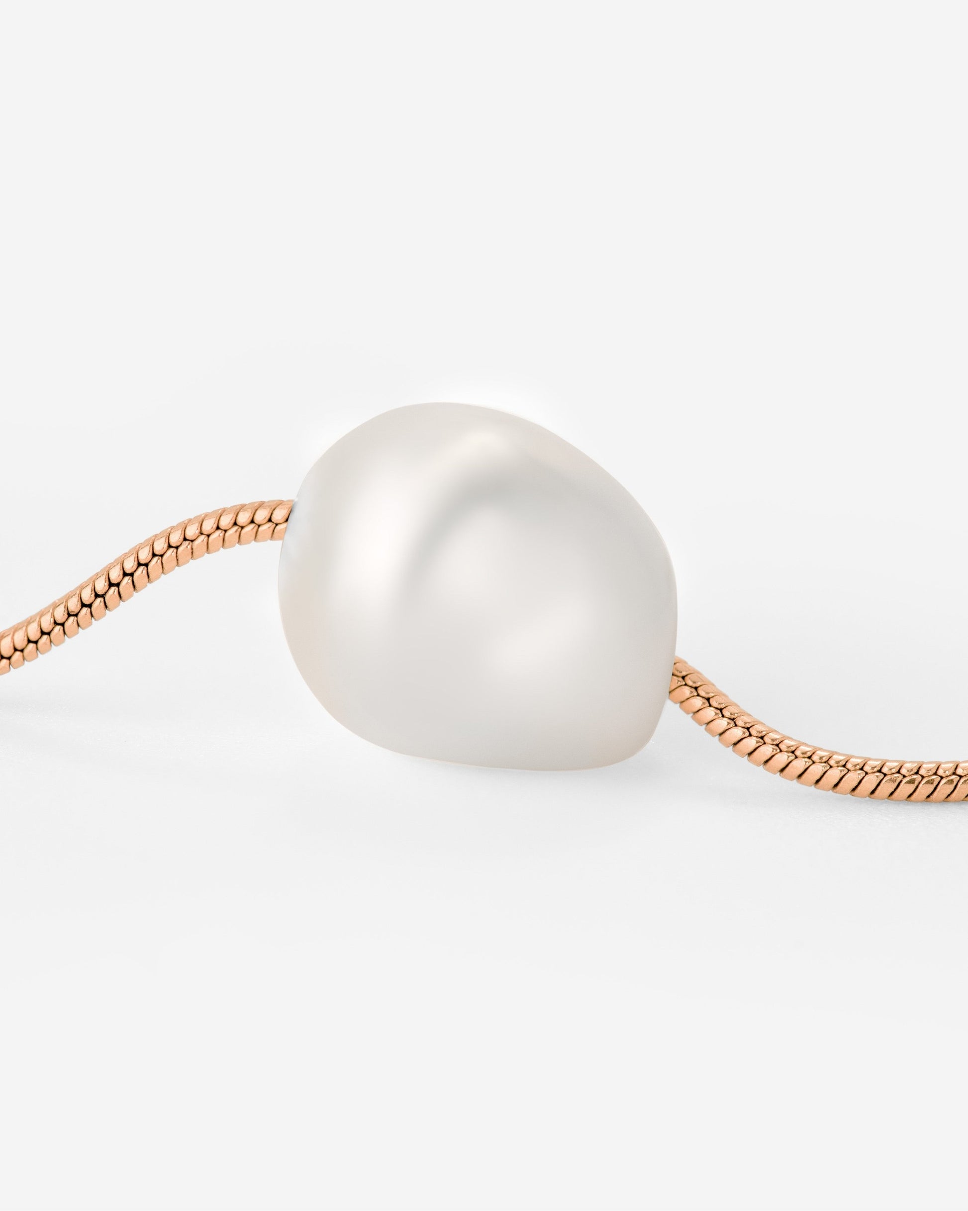 Minimalist Pearl Collana Oro Rosa