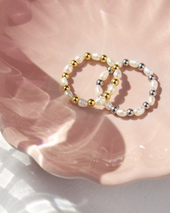 Pearl'n'Beads Anello Argento