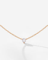 Solitaire Stone Choker Oro Rosa