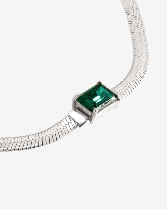 Radiant Emerald Collana Argento