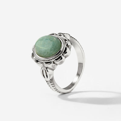 Sea Glass Ring Silber