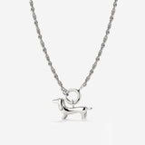 Shorty Rope Chain Collana Set Argento