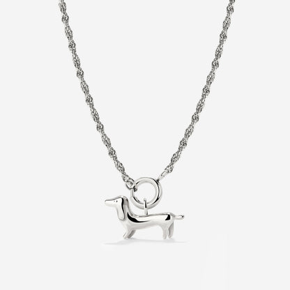 Shorty Rope Chain Collana Set Argento