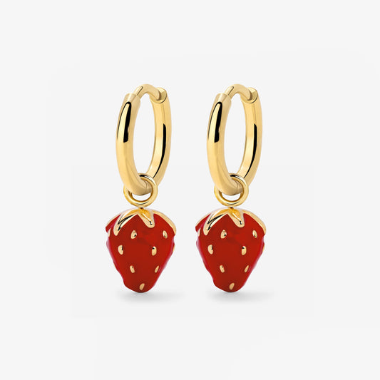 Strawberry Hoop Set Small Oro