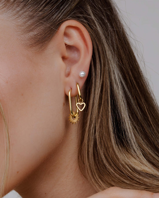 Pretty Pearl Studs Oro