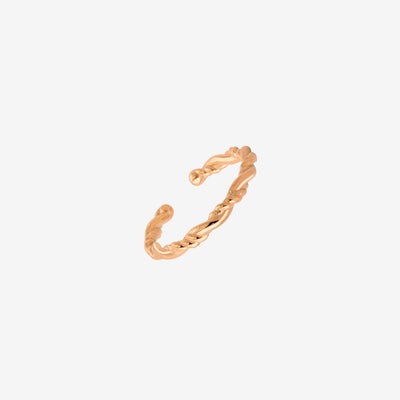 Anello da piede Curly Twist Oro Rosa