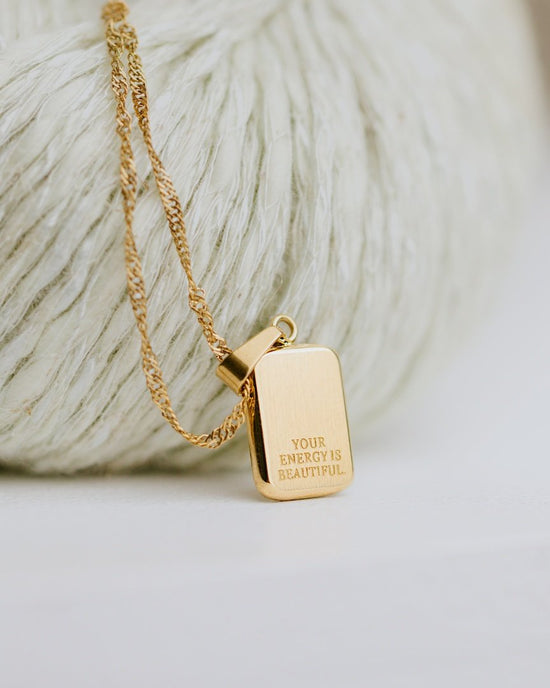 Your energy is beautiful Collana Oro