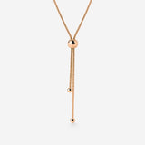 Simple Elegance Y-Collana Oro Rosa