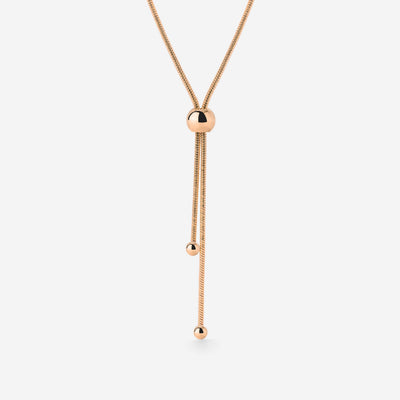 Simple Elegance Y-Collana Oro Rosa