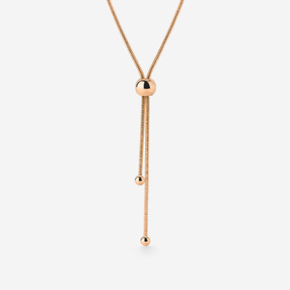 Simple Elegance Y-Collana Oro Rosa