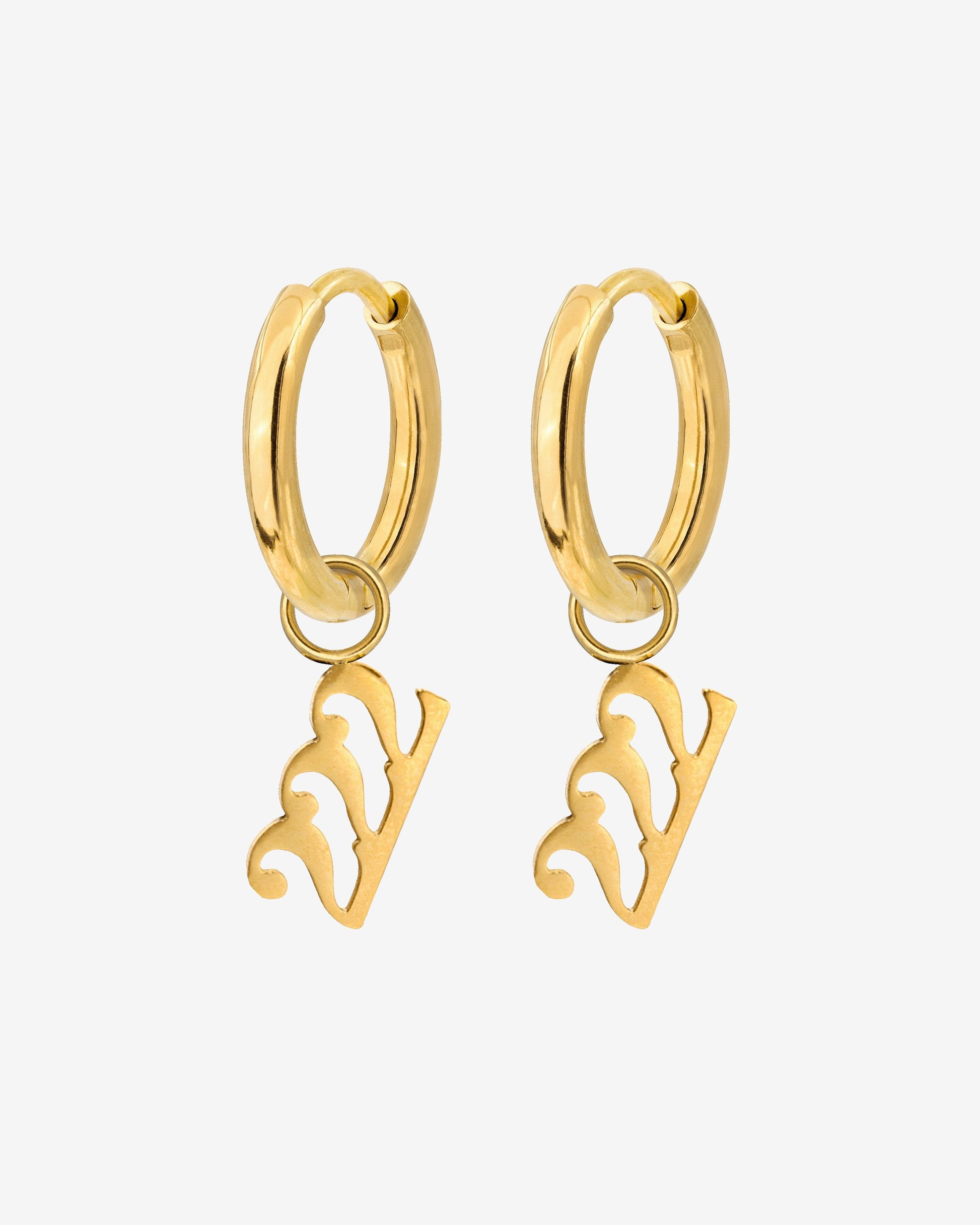 Angel Number 222 Hoop Set Small Oro