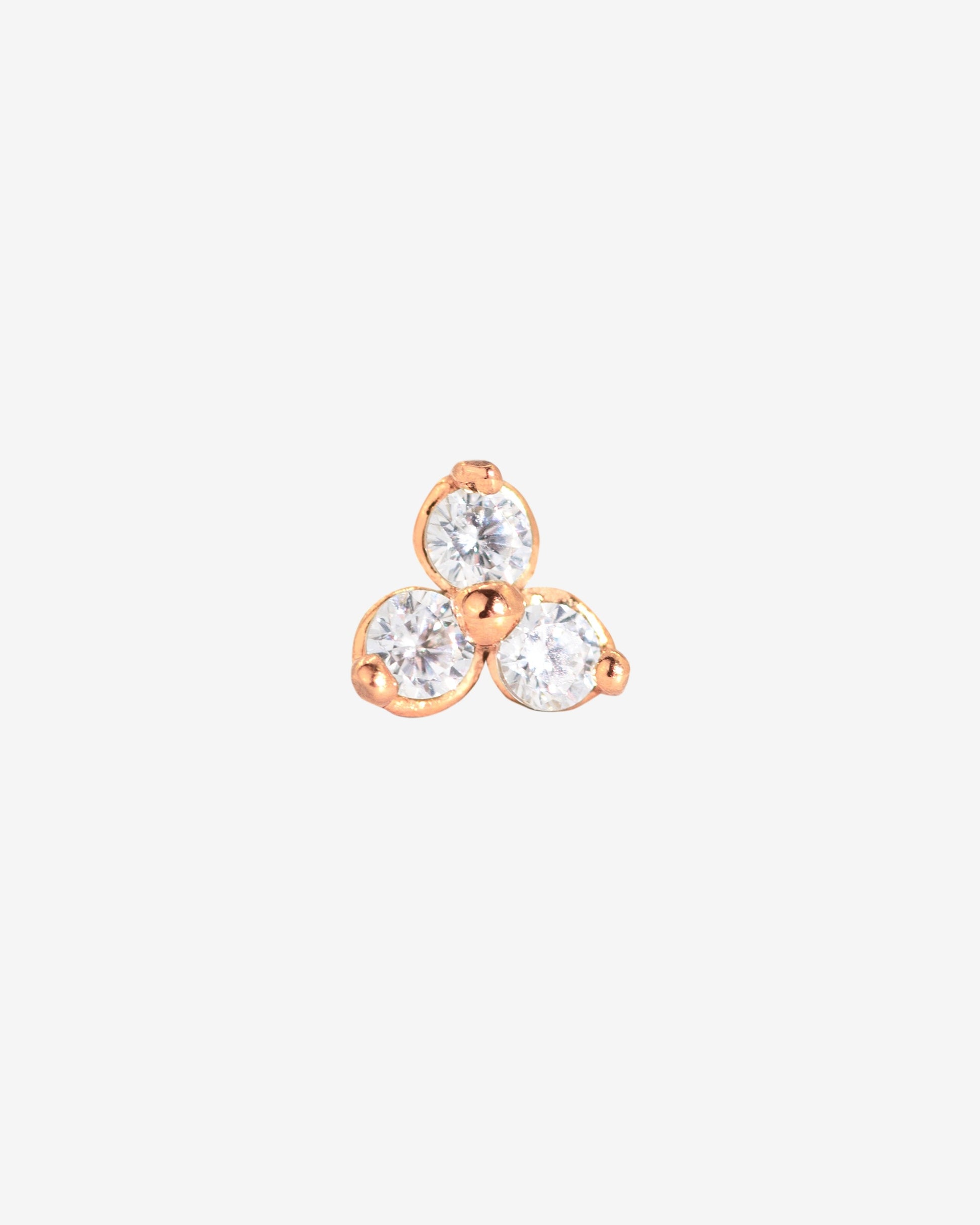 Sparkle Piercing Stud Oro Rosa