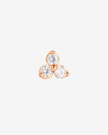 Sparkle Piercing Stud Oro Rosa
