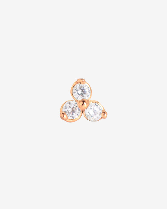 Sparkle Piercing Stud Oro Rosa