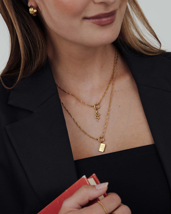 Book Lovers Club Singapore Chain Collana Set Oro