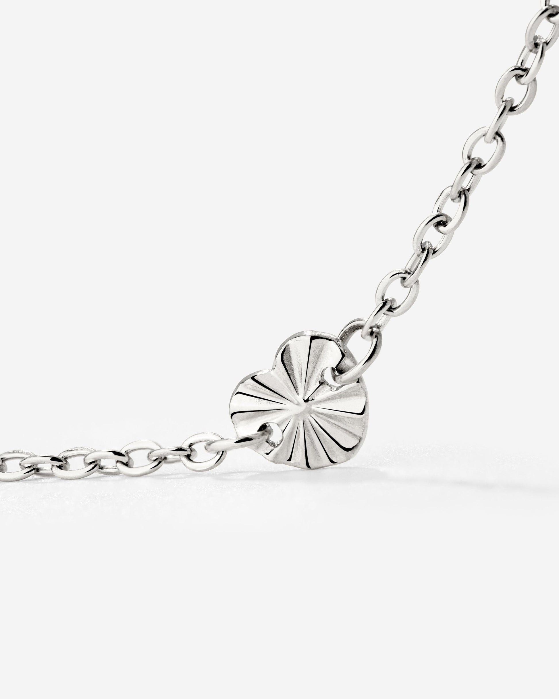 Glass Heart Bracciale Argento
