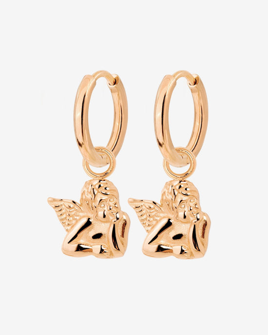 Cherub Hoop Set Small Oro Rosa