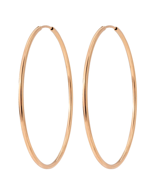 Super Maxi Hoops Oro Rosa