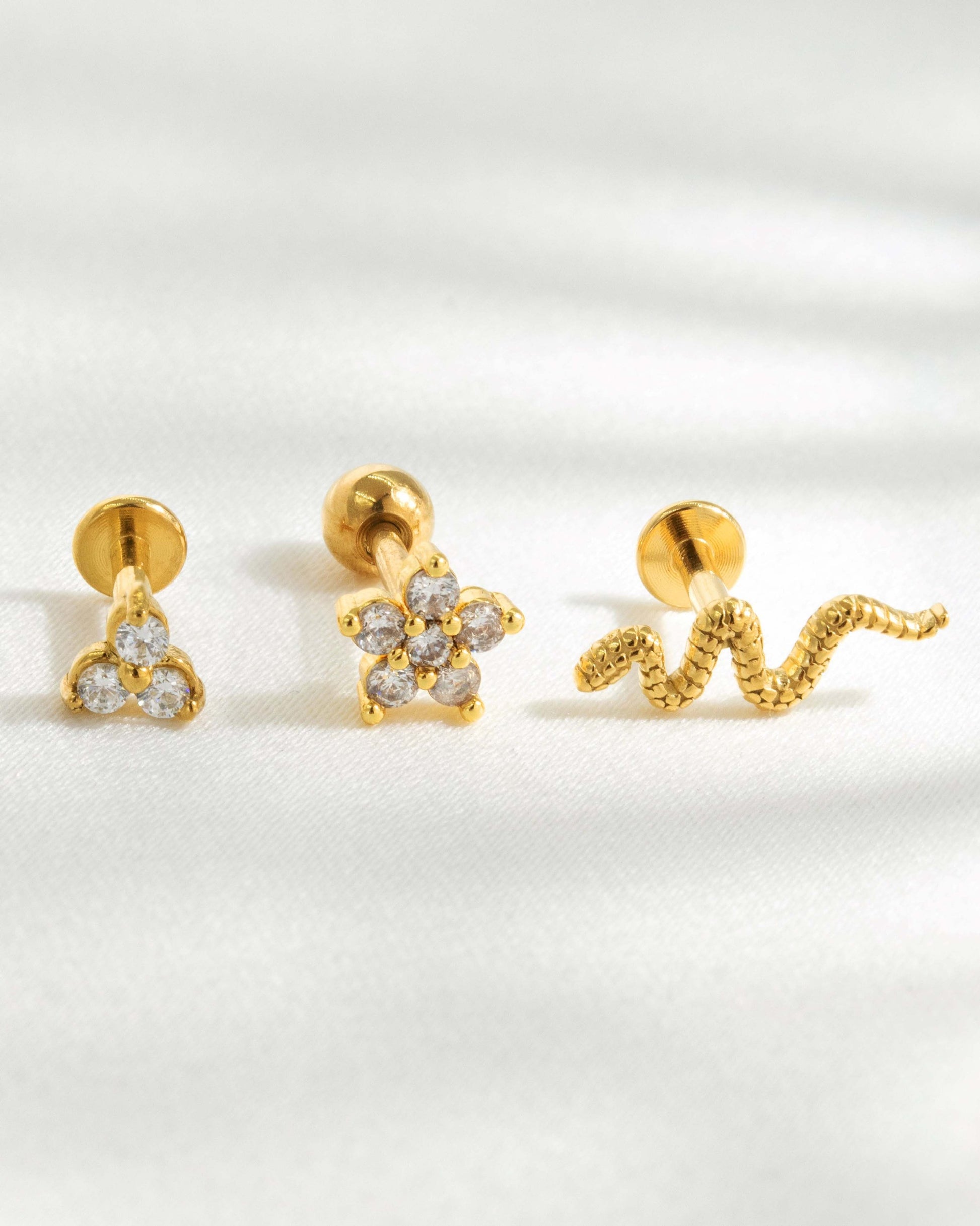 Snake Piercing Argento