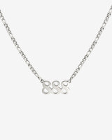 Angel Number Collana Argento 888