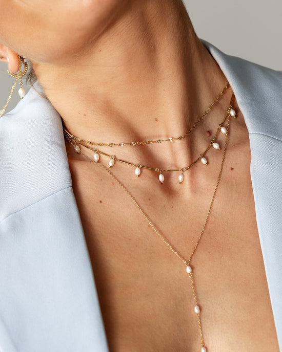 Annes Authentic Pearl Choker Oro