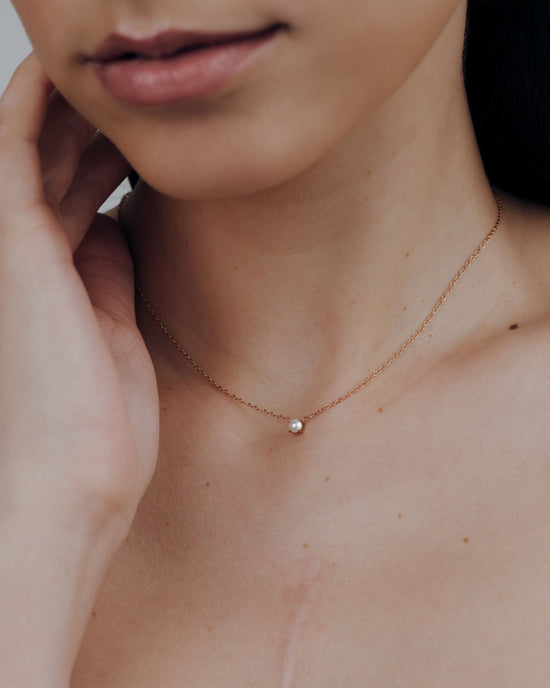 Dream Pearl Collana Oro Rosa