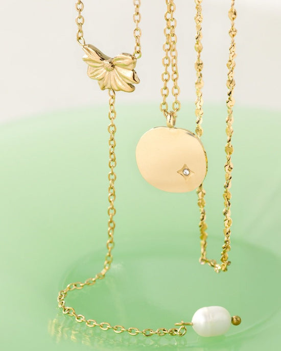 Petal Pearl Collana Y Argento