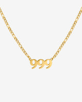 Angel Number Collana Oro 999