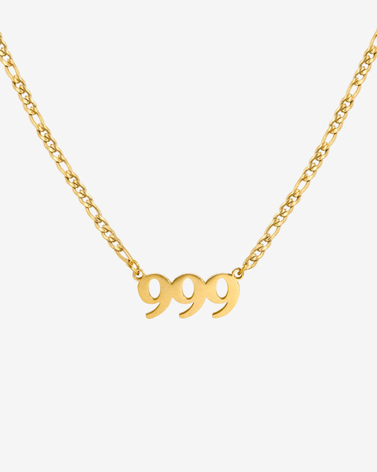 Angel Number Collana Oro 999