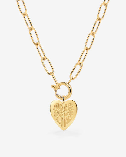 More Self-Love Oval Links Collana Set Oro
