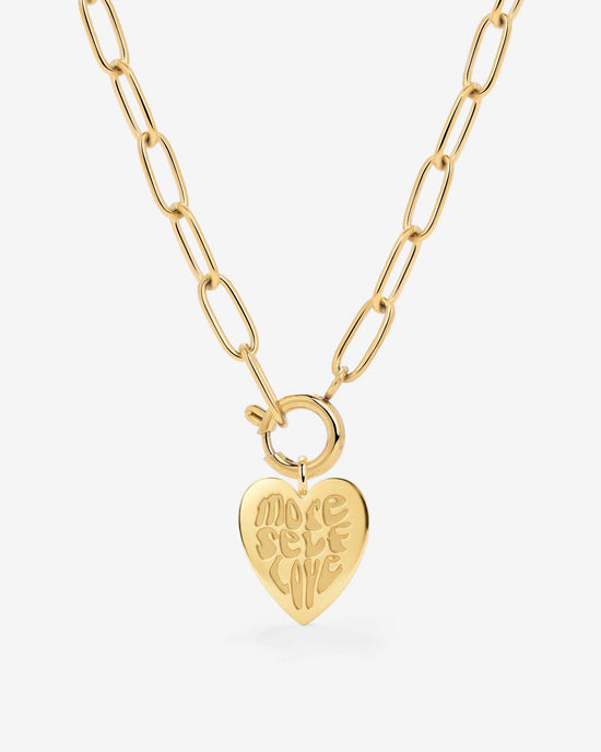 More Self-Love Oval Links Collana Set Oro