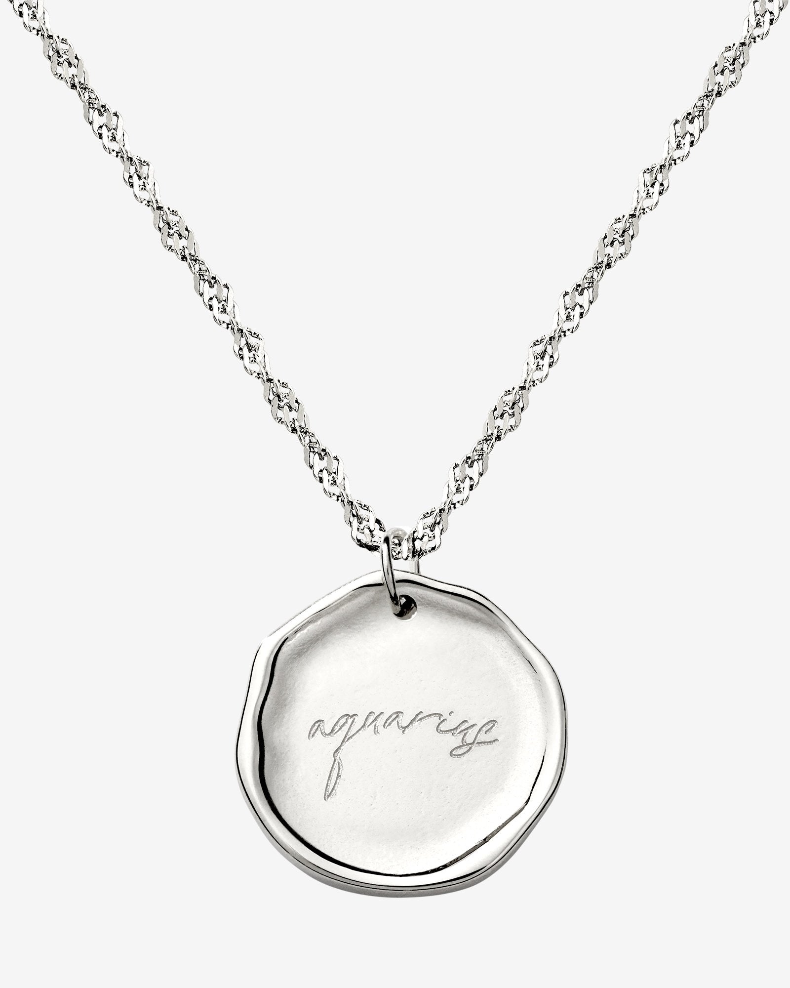 Zodiac Collana - Acquari Argento