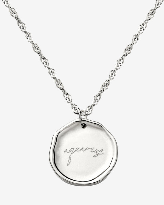 Zodiac Collana - Acquari Argento