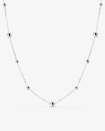 Infinite Beads Collana Argento