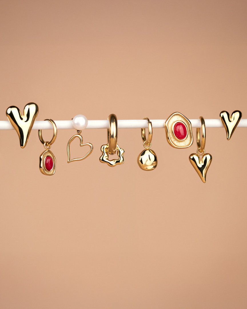 Melting Heart Pearl Orecchini Oro Rosa