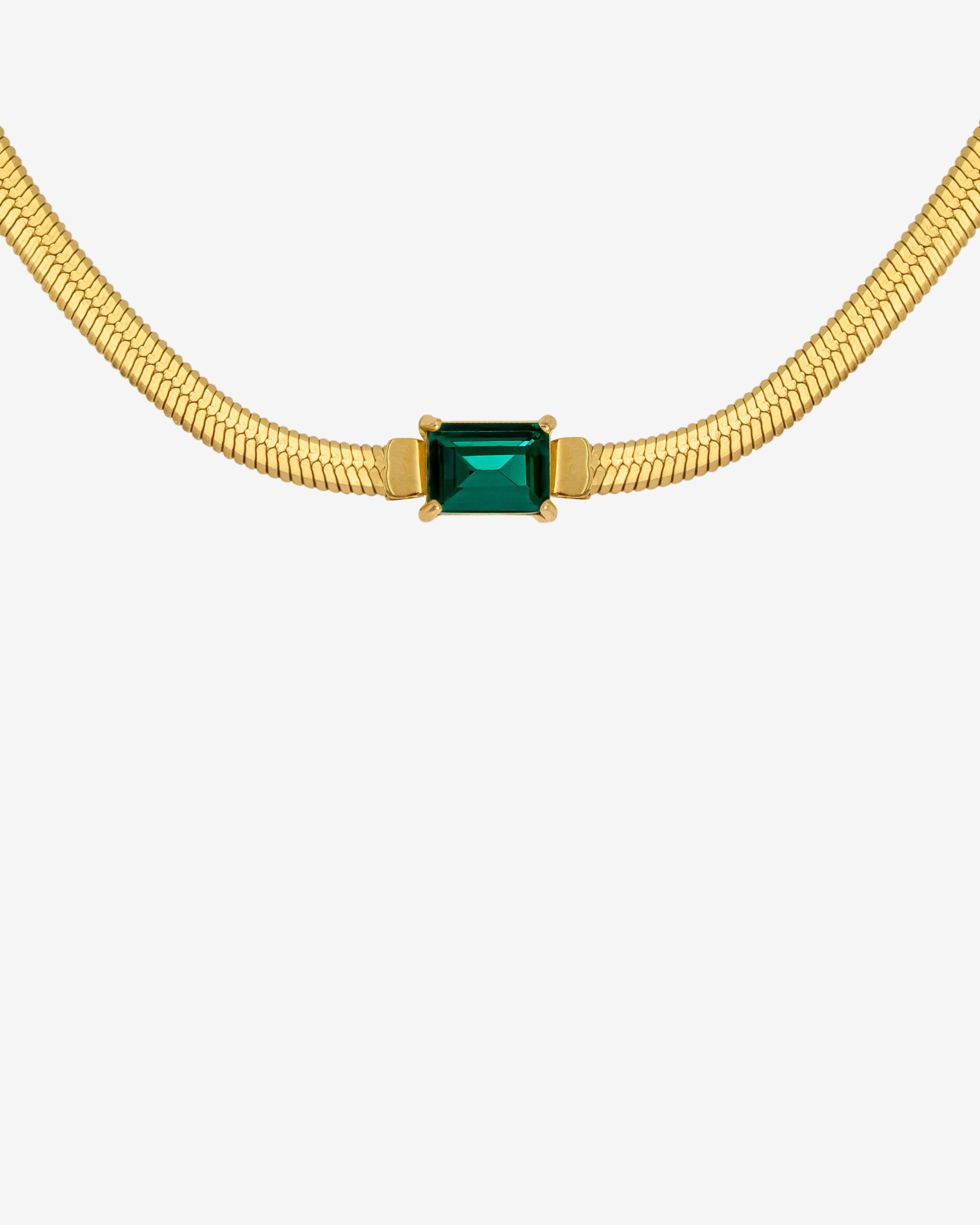 Radiant Emerald Collana Oro