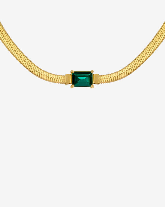 Radiant Emerald Collana Oro