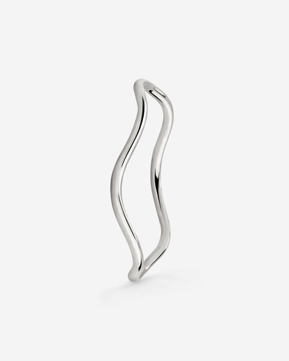 Slim Wave Anello Argento