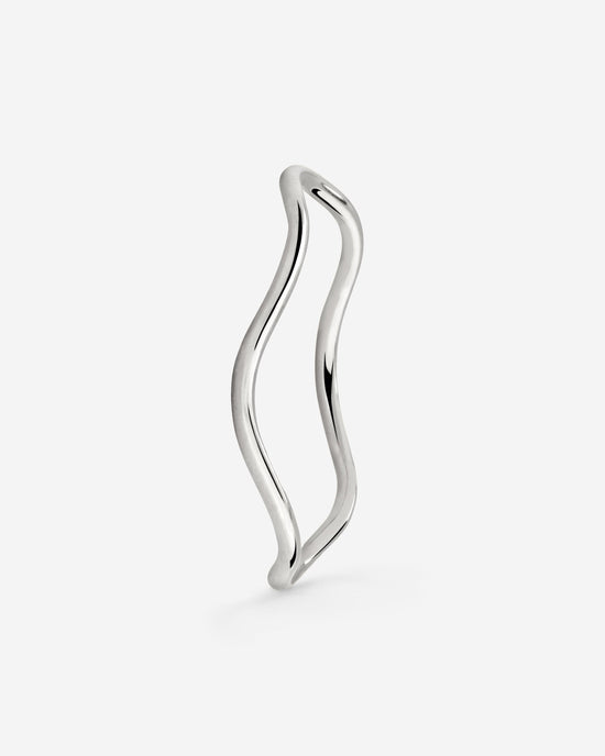 Slim Wave Anello Argento