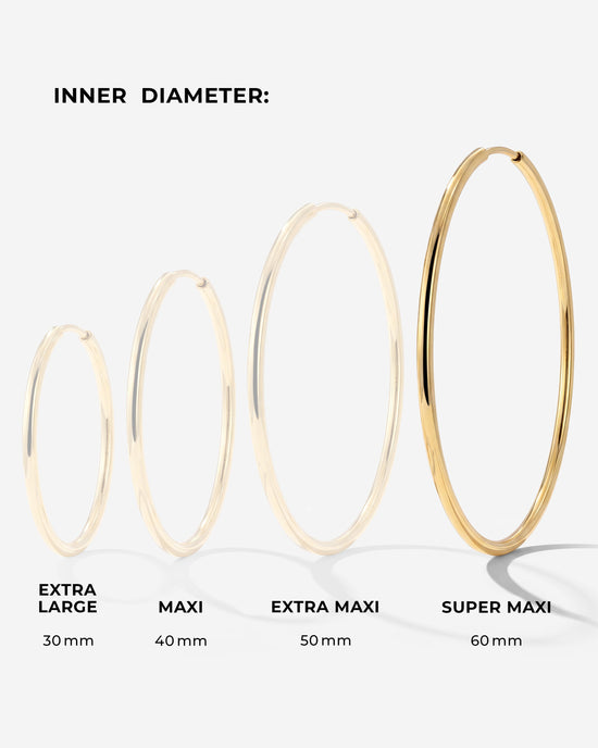 Super Maxi Hoops Oro